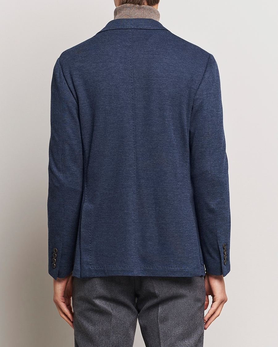Homme | Blazers | Canali | Structured Jersey Jacket Blue