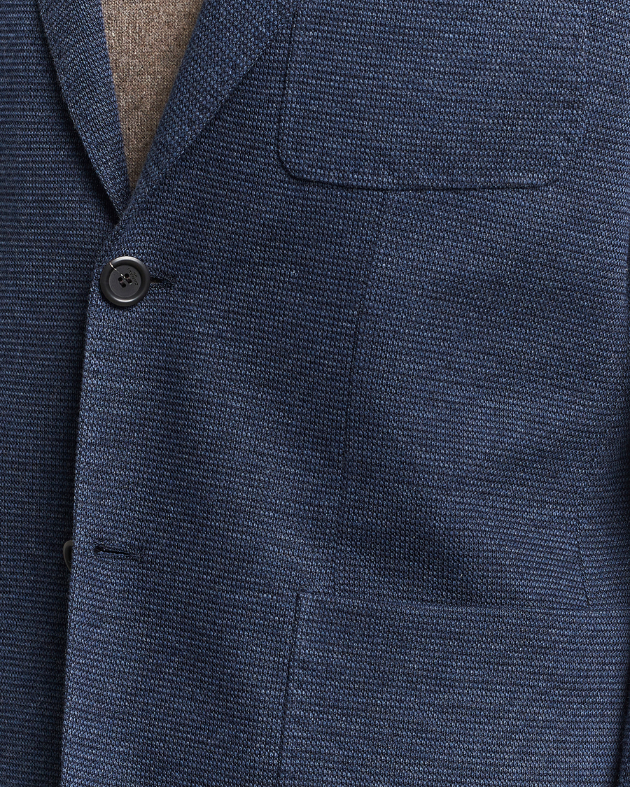 Homme | Blazers | Canali | Structured Jersey Jacket Blue