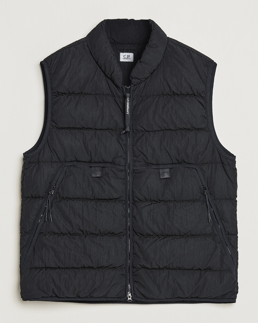 Homme | Manteaux Et Vestes | C.P. Company | Eco-Chrome R Lightweight Down Vest Black