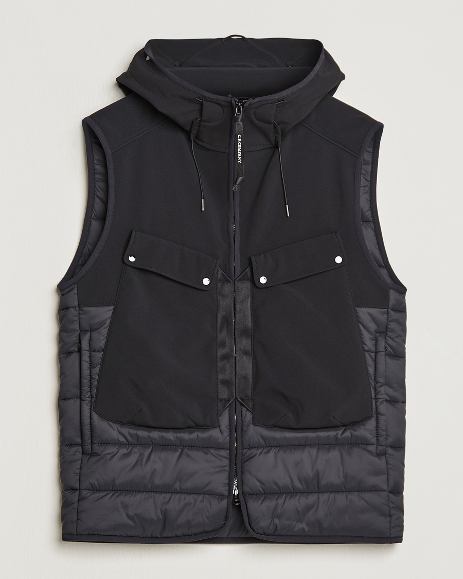Homme | Manteaux Et Vestes | C.P. Company | CP Shell - R Mixed Goggle Vest Black