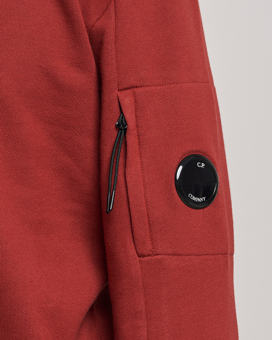 Homme | Pulls Et Tricots | C.P. Company | Diagonal Raised Fleece Lens Sweatshirt Wine