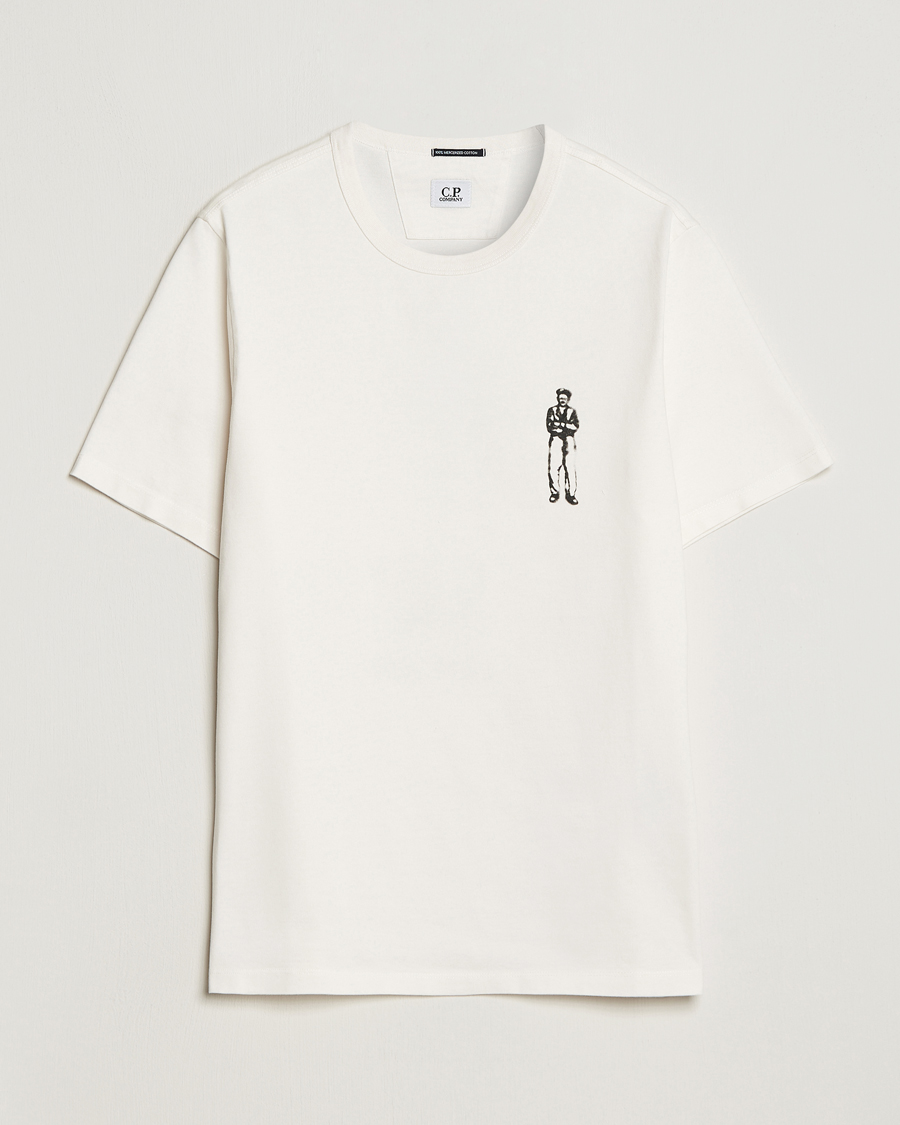 Homme | T-shirts | C.P. Company | Mercerized Jersey Logo T-Shirt White