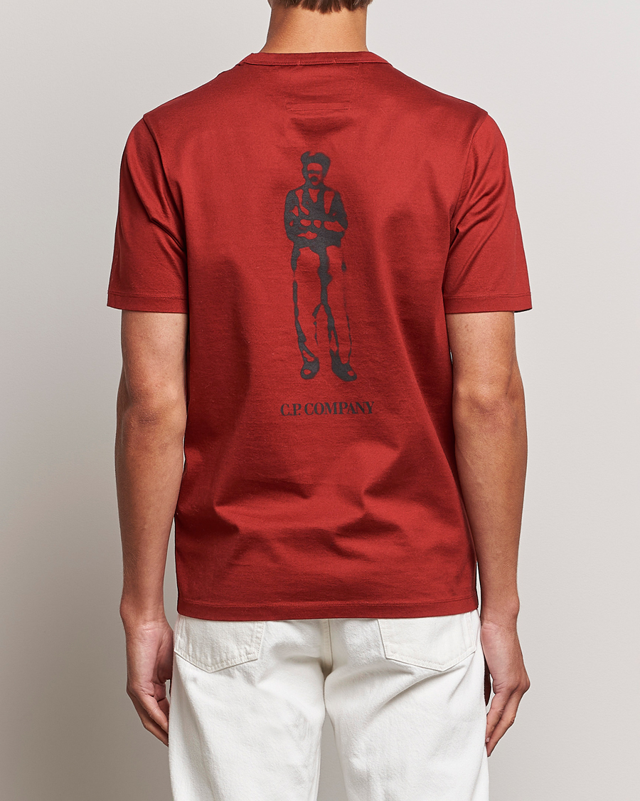Homme | T-shirts | C.P. Company | Mercerized Jersey Logo T-Shirt Wine