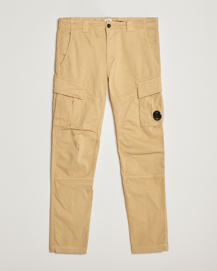 Homme | Pantalons | C.P. Company | Stretch Satin Lens Cargo Pants Beige