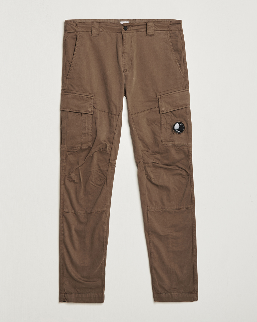 Homme | Pantalons | C.P. Company | Stretch Satin Lens Cargo Pants Light Brown