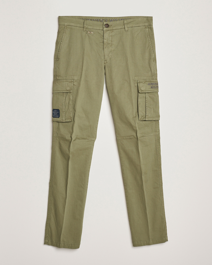 Heren | Broeken | Aeronautica Militare | Cotton Cargo Pants Green