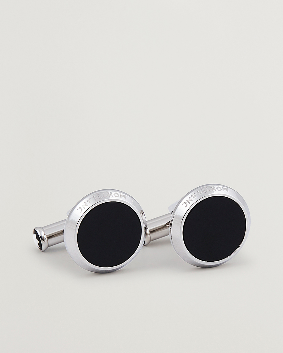Homme | Montblanc Meisterstück Steel Cufflinks Black Onyx | Montblanc | Meisterstück Steel Cufflinks Black Onyx