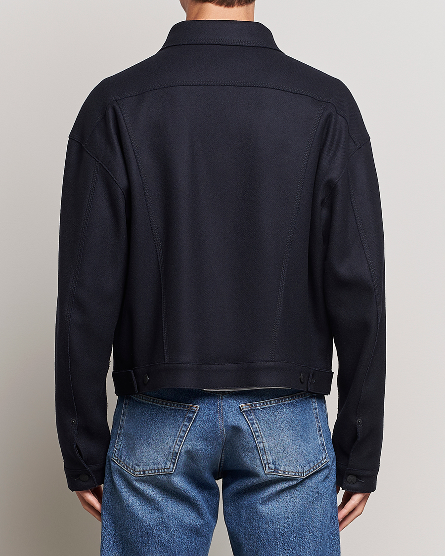 Homme | Manteaux Et Vestes | Dsquared2 | Felt Wool Bomber Jacket Navy