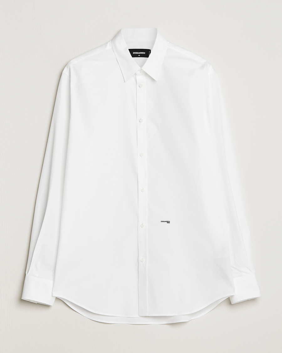 Homme | Chemises | Dsquared2 | Relaxed Dan Poplin Shirt White