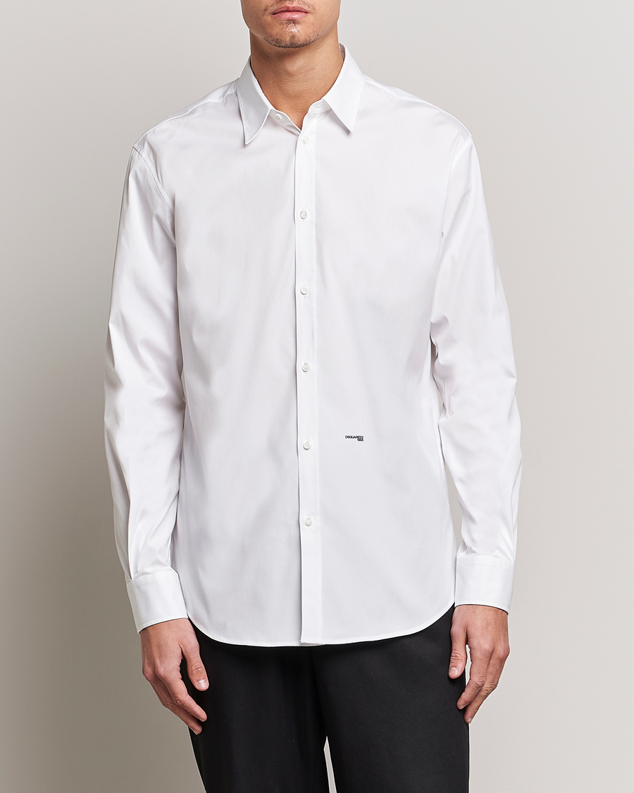 Homme | Chemises | Dsquared2 | Relaxed Dan Poplin Shirt White