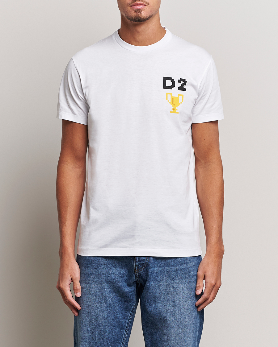 Homme | T-shirts | Dsquared2 | Cool Fit Trophy Tee White