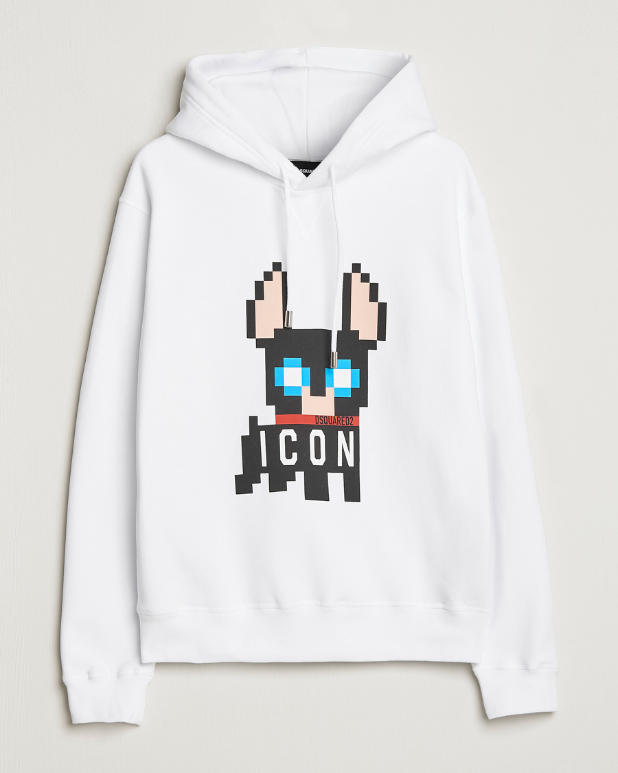 Homme | Pulls Et Tricots | Dsquared2 | Cool Fit Ciro Hoodie White