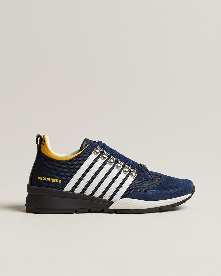 Homme | Dsquared2 Legendary Sneaker Navy/White/Yellow | Dsquared2 | Legendary Sneaker Navy/White/Yellow