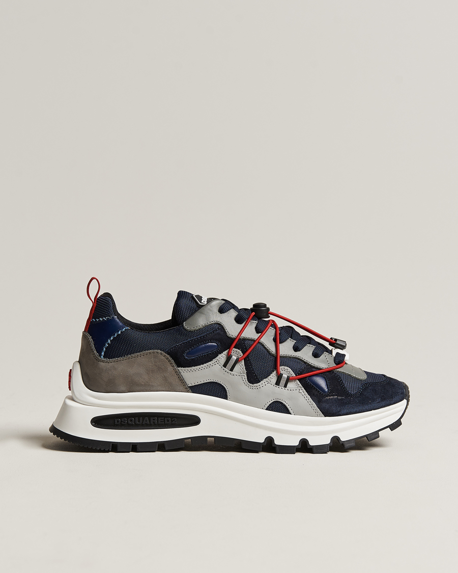 Homme | Dsquared2 DS2 Running Sneaker Blue/Grey | Dsquared2 | DS2 Running Sneaker Blue/Grey