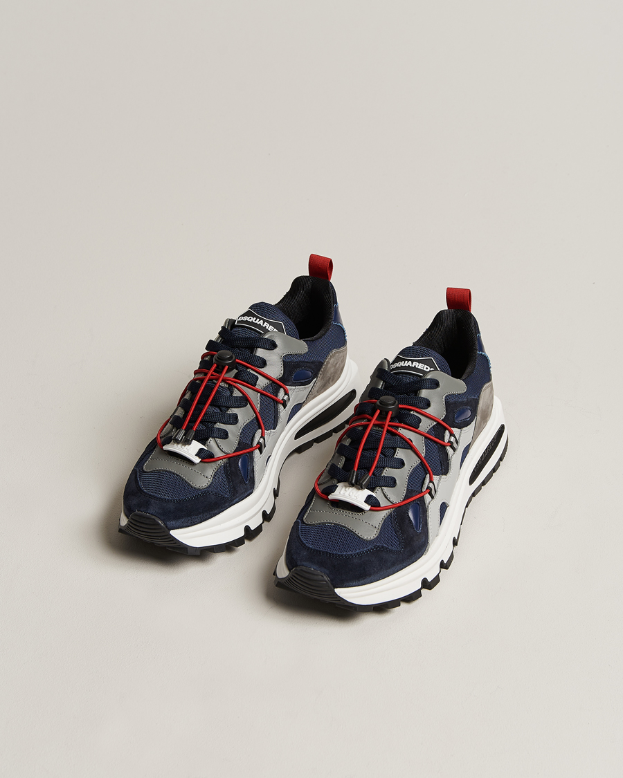 Heren | Dsquared2 DS2 Running Sneaker Blue/Grey | Dsquared2 | DS2 Running Sneaker Blue/Grey