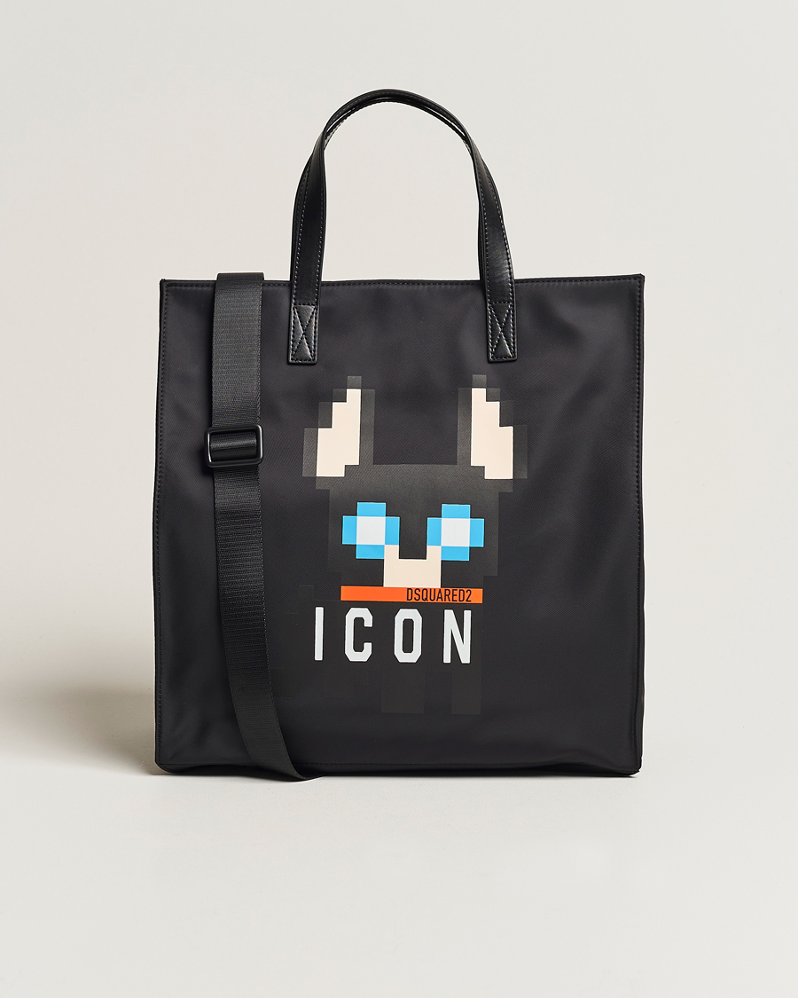 Heren | Dsquared2 Icon Mascotte Tote Bag Black | Dsquared2 | Icon Mascotte Tote Bag Black