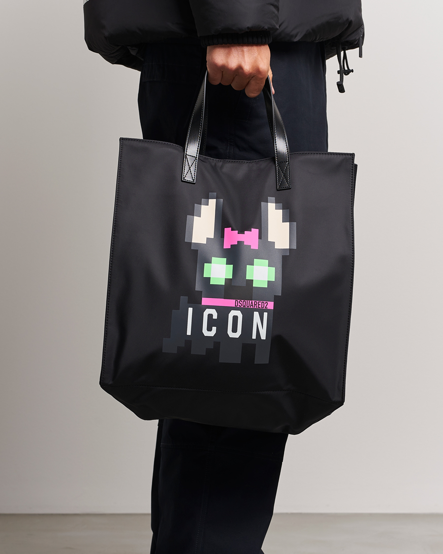 Heren | Dsquared2 Icon Mascotte Tote Bag Black | Dsquared2 | Icon Mascotte Tote Bag Black
