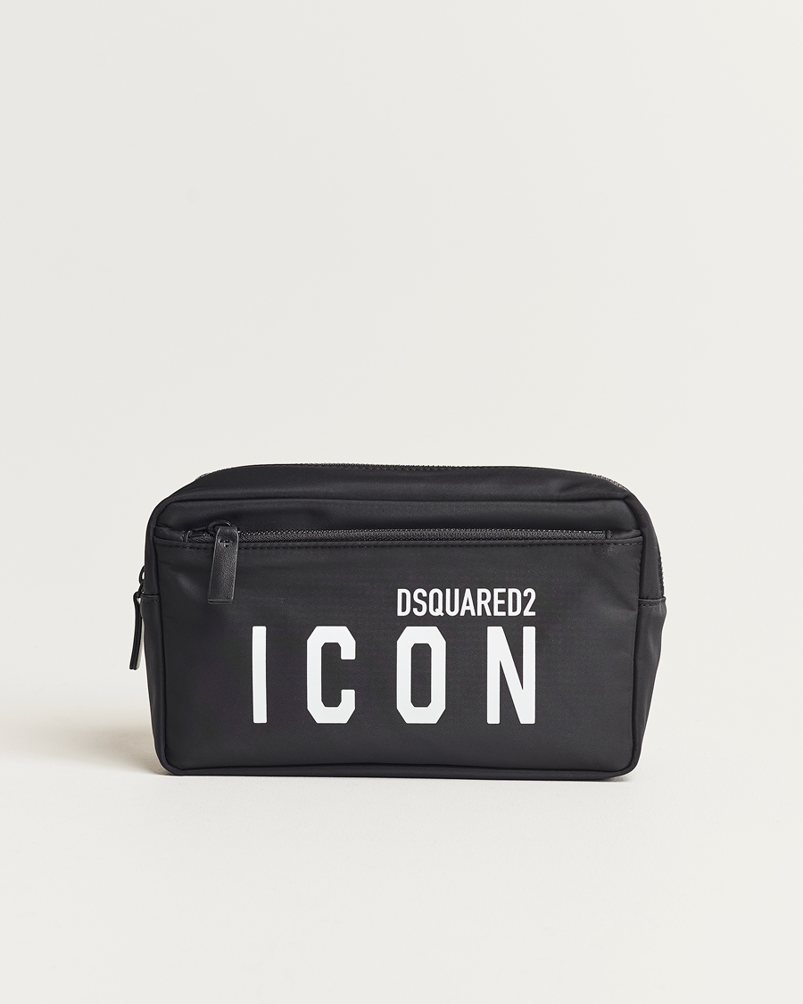 Homme | Dsquared2 Icon Nylon Washbag Black | Dsquared2 | Icon Nylon Washbag Black