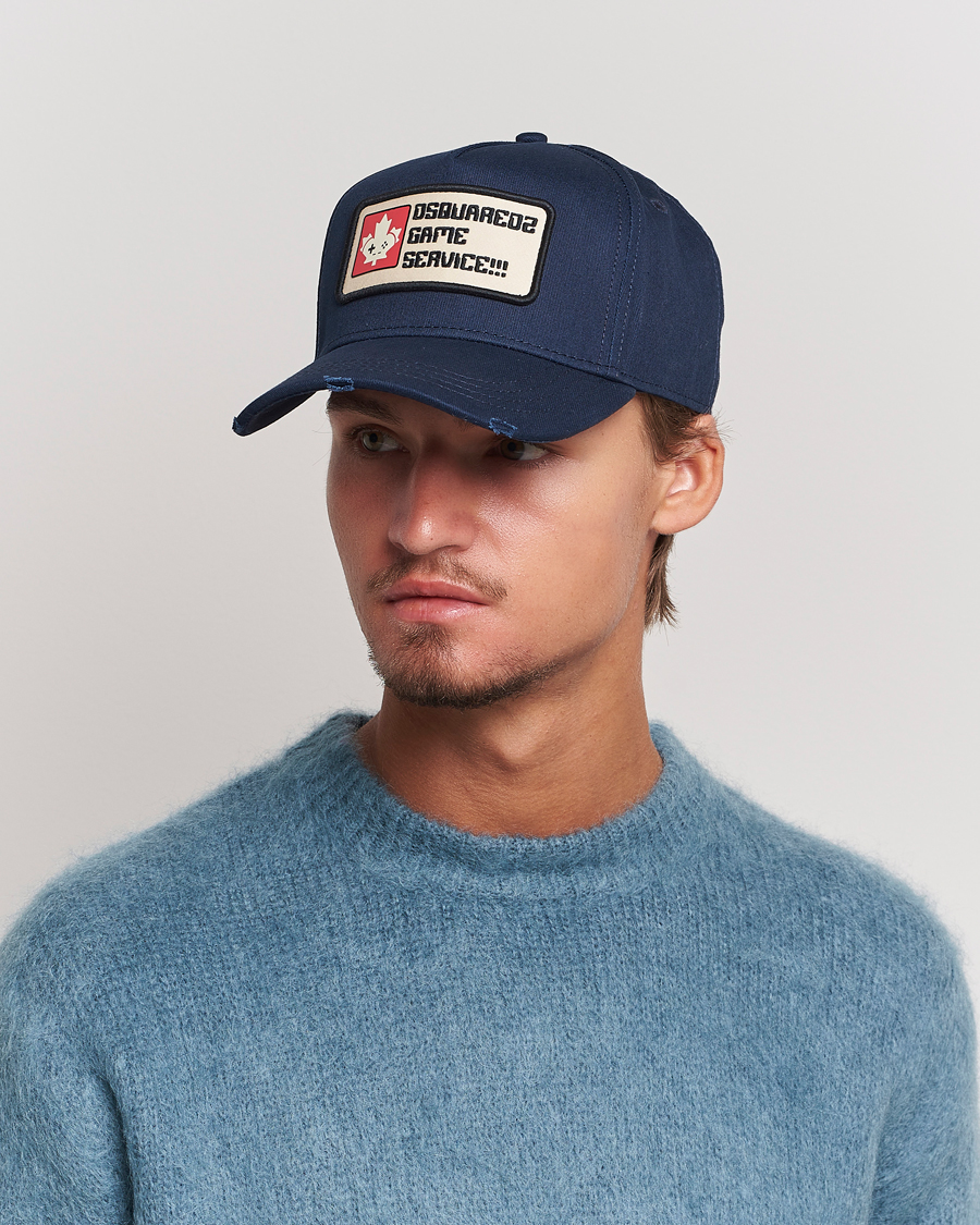 Homme | Dsquared2 Gaming Baseball Cap Navy | Dsquared2 | Gaming Baseball Cap Navy