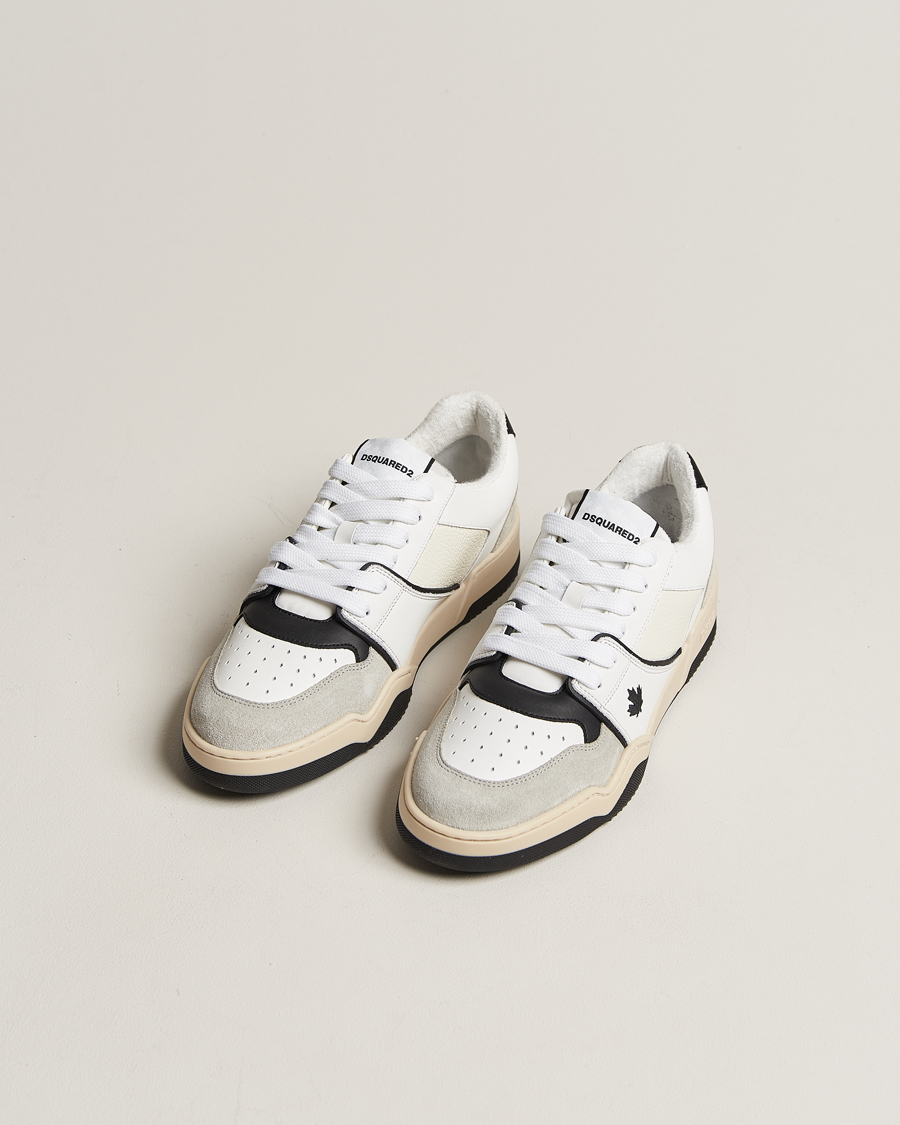 Homme | Dsquared2 Spiker Sneaker White/Black | Dsquared2 | Spiker Sneaker White/Black