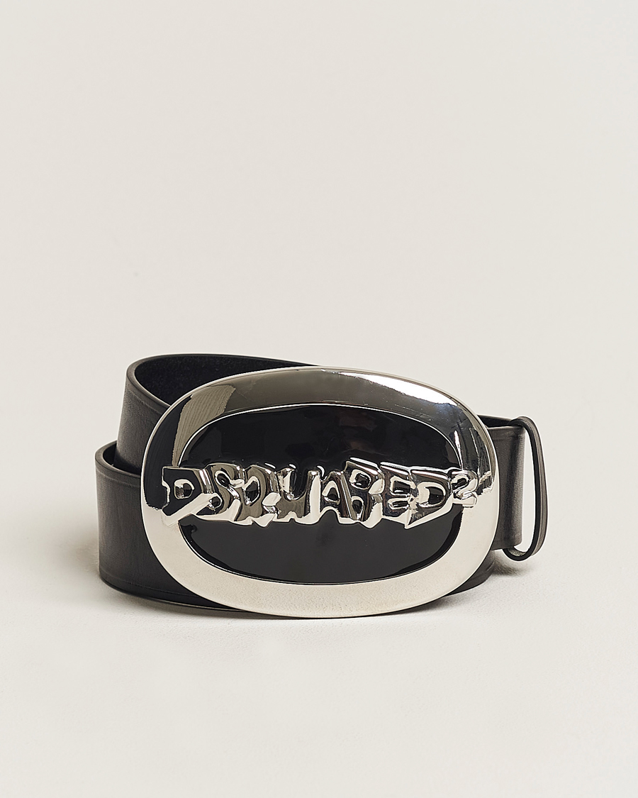 Homme | Dsquared2 Vintage Plaque Belt Black | Dsquared2 | Vintage Plaque Belt Black