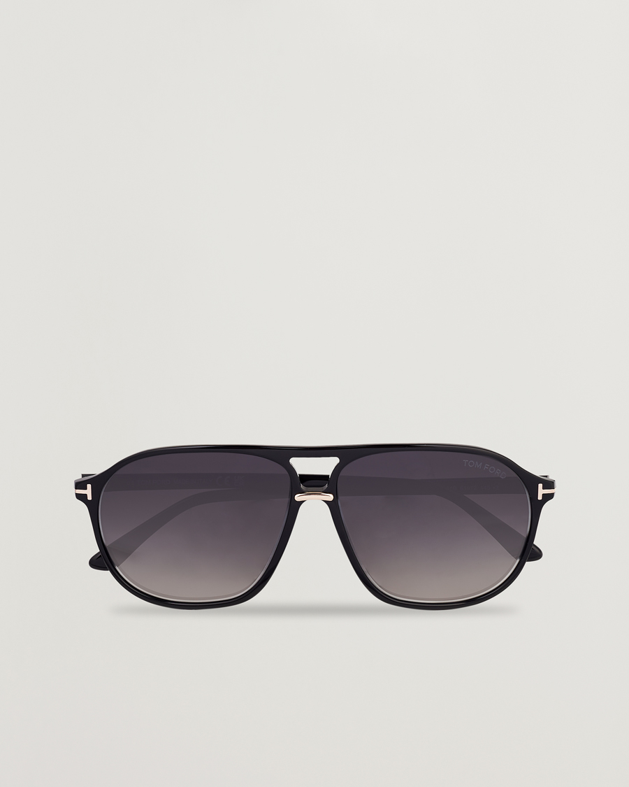 Heren | Zonnebrillen | Tom Ford | Bruce Sunglasses Shiny Black/Gradient Smoke