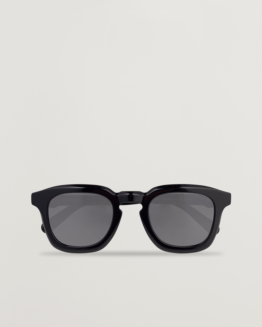 Heren | Moncler Lunettes Gradd Sunglasses Shiny Black/Smoke | Moncler Lunettes | Gradd Sunglasses Shiny Black/Smoke