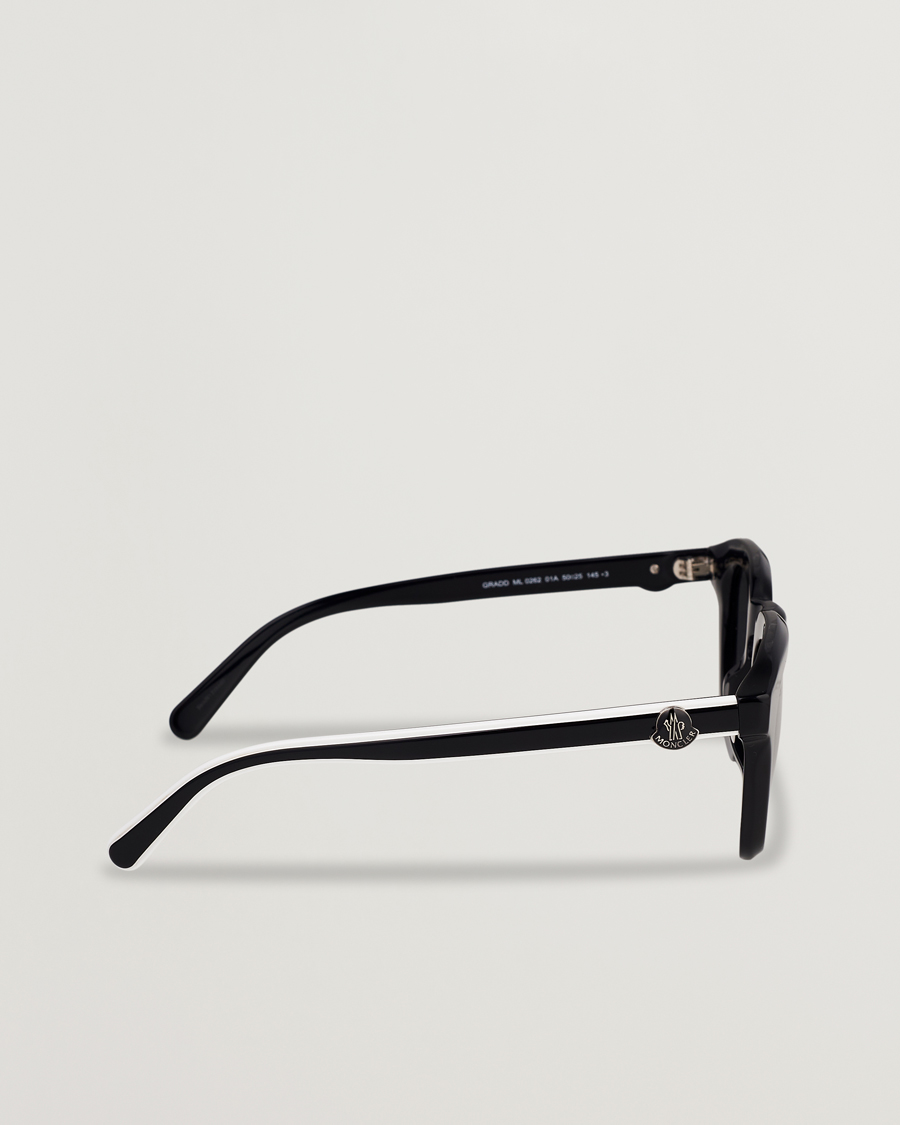 Heren | Moncler Lunettes Gradd Sunglasses Shiny Black/Smoke | Moncler Lunettes | Gradd Sunglasses Shiny Black/Smoke
