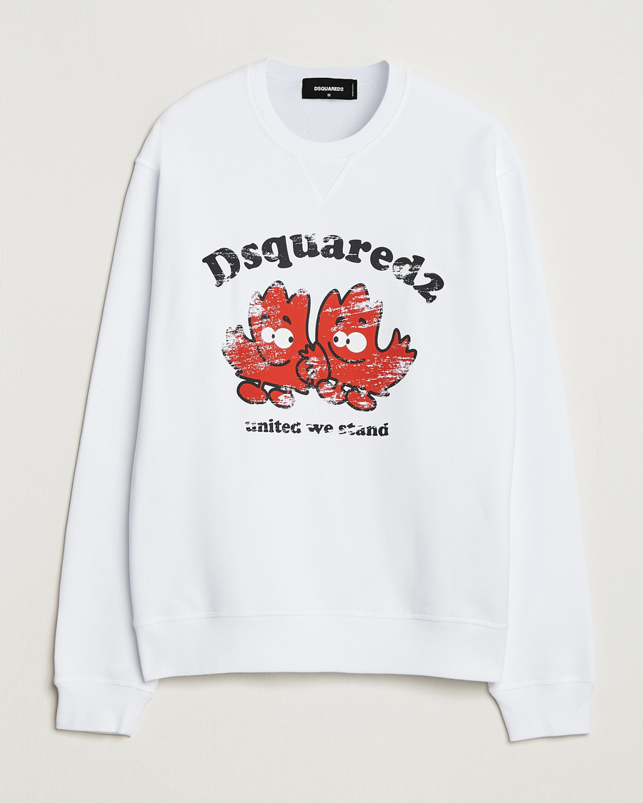 Homme | Pulls Et Tricots | Dsquared2 | Cool Fit Crew Neck Sweatshirt White