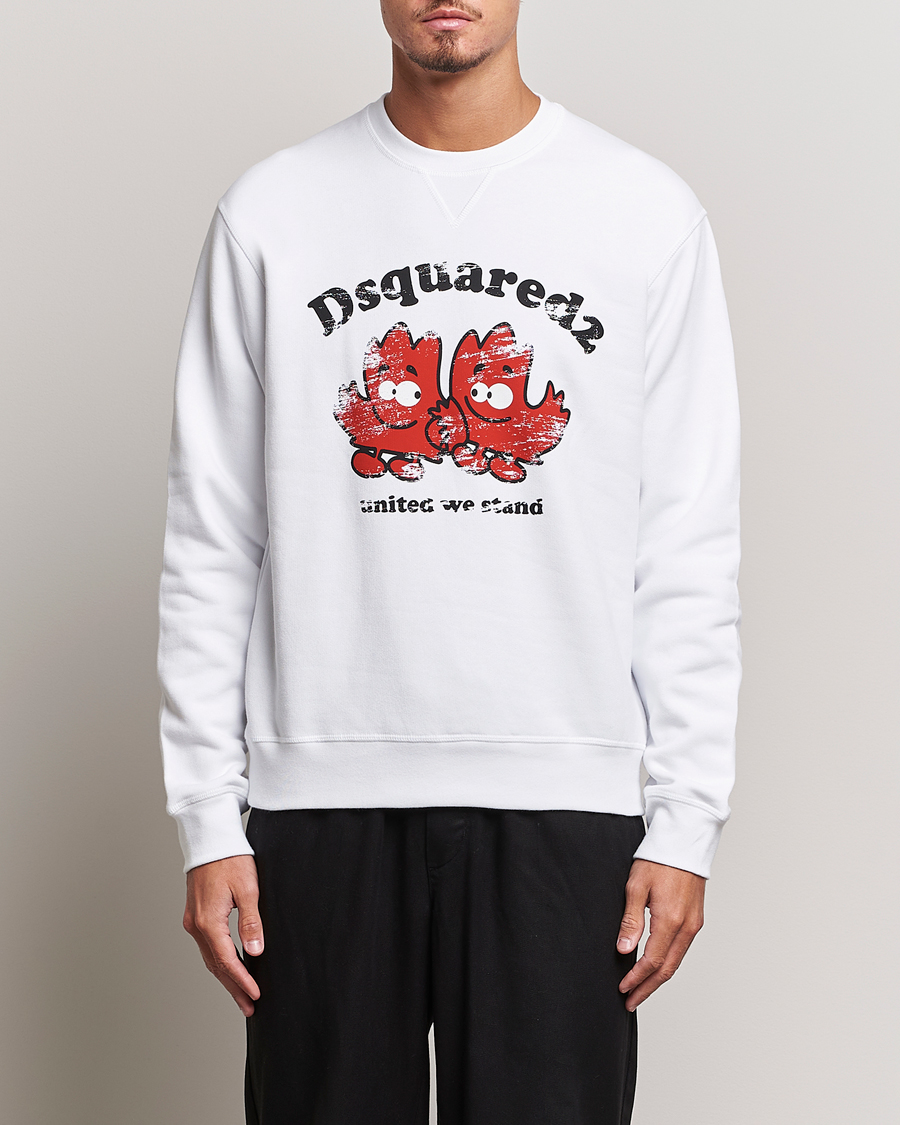 Homme | Pulls Et Tricots | Dsquared2 | Cool Fit Crew Neck Sweatshirt White