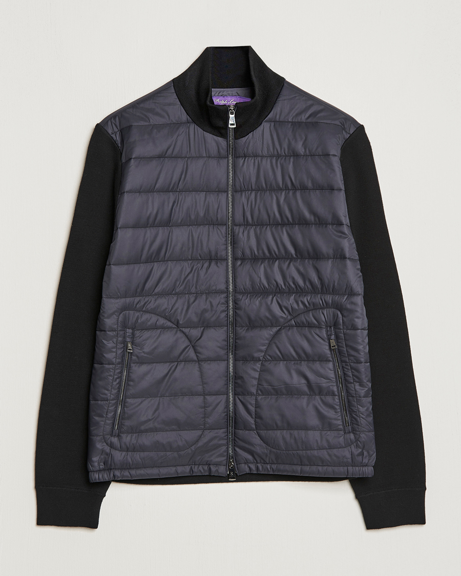 Homme | Manteaux Et Vestes | Ralph Lauren Purple Label | Hybrid Zip Jacket Black