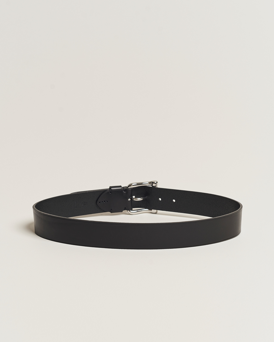 Homme | Ralph Lauren Purple Label Vachetta Roller Belt Black | Ralph Lauren Purple Label | Vachetta Roller Belt Black