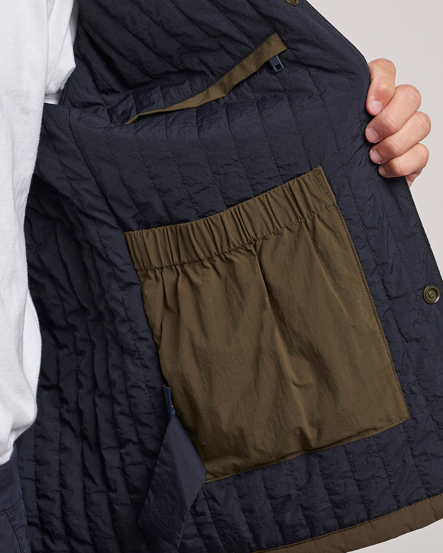 Heren | Jassen | Aeronautica Militare | Light Padded Pocket Shirt Jacket Off Green