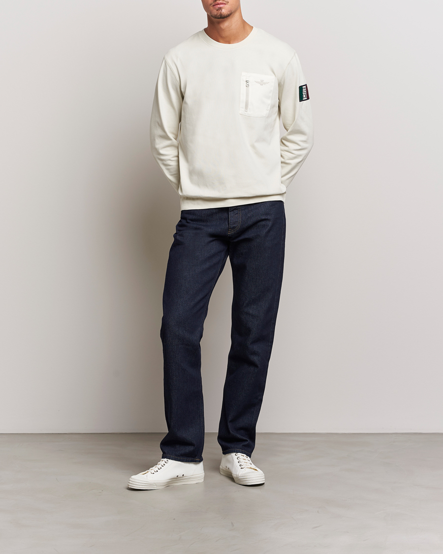Homme | Pulls Et Tricots | Aeronautica Militare | Felpa Cotton Pocket Sweatshirt Ice Palace