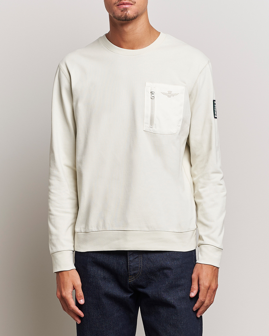 Homme | Pulls Et Tricots | Aeronautica Militare | Felpa Cotton Pocket Sweatshirt Ice Palace