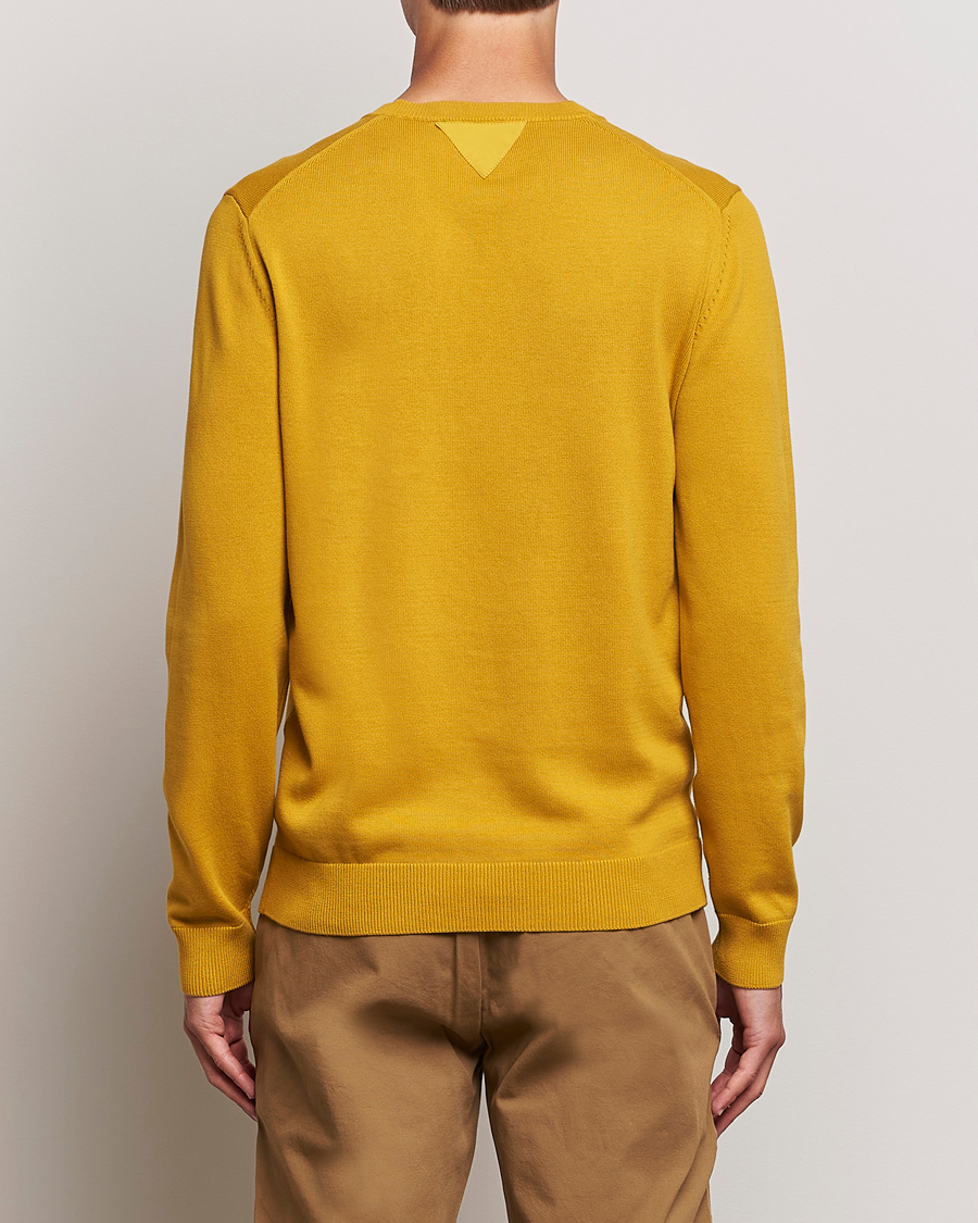 Homme | Pulls Et Tricots | Aeronautica Militare | Cotton Knitted Crew Neck Yellow