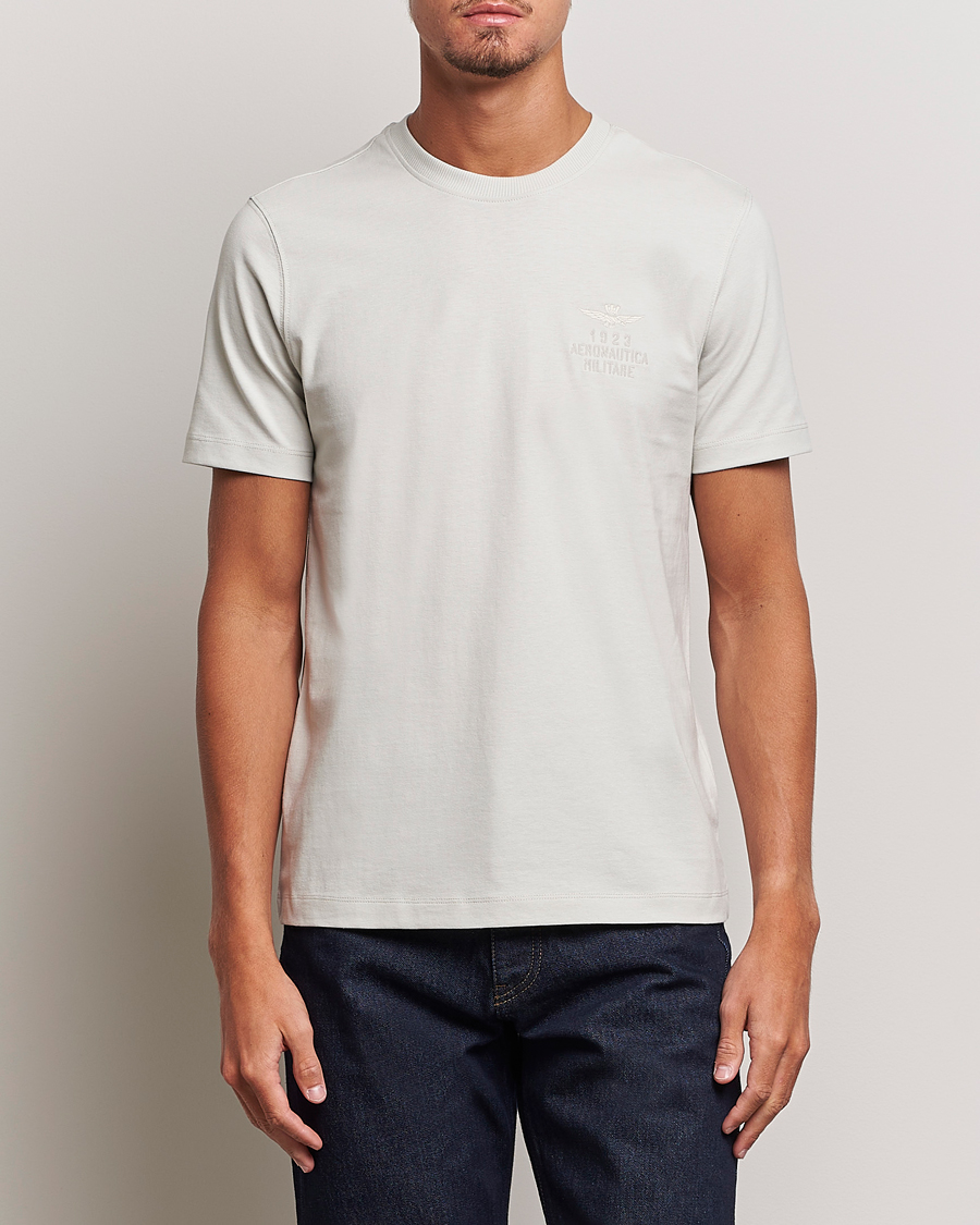Homme | T-shirts | Aeronautica Militare | TS2129 Crew Neck T-Shirt Ice Palace