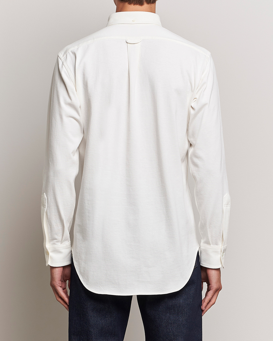 Homme | Chemises | Kamakura Shirts | Vintage Ivy Knit Popover Shirt Off White