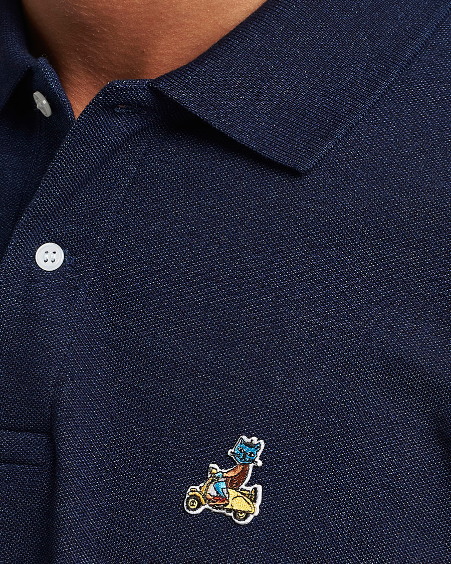Homme | Polos | Kamakura Shirts | Vintage Ivy Short Sleeve Polo Navy