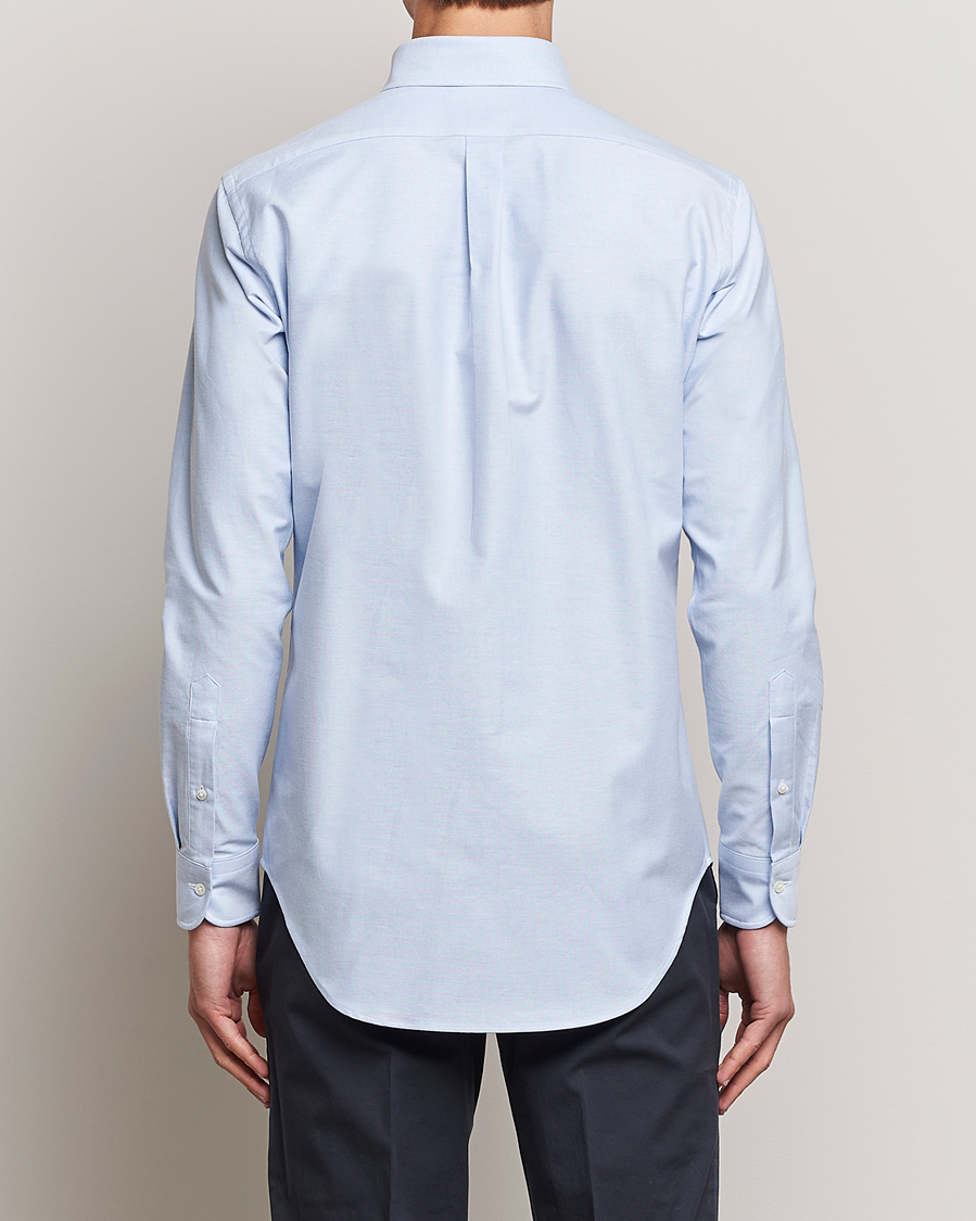 Homme | Chemises | Kamakura Shirts | Slim Fit Oxford BD Shirt Light Blue