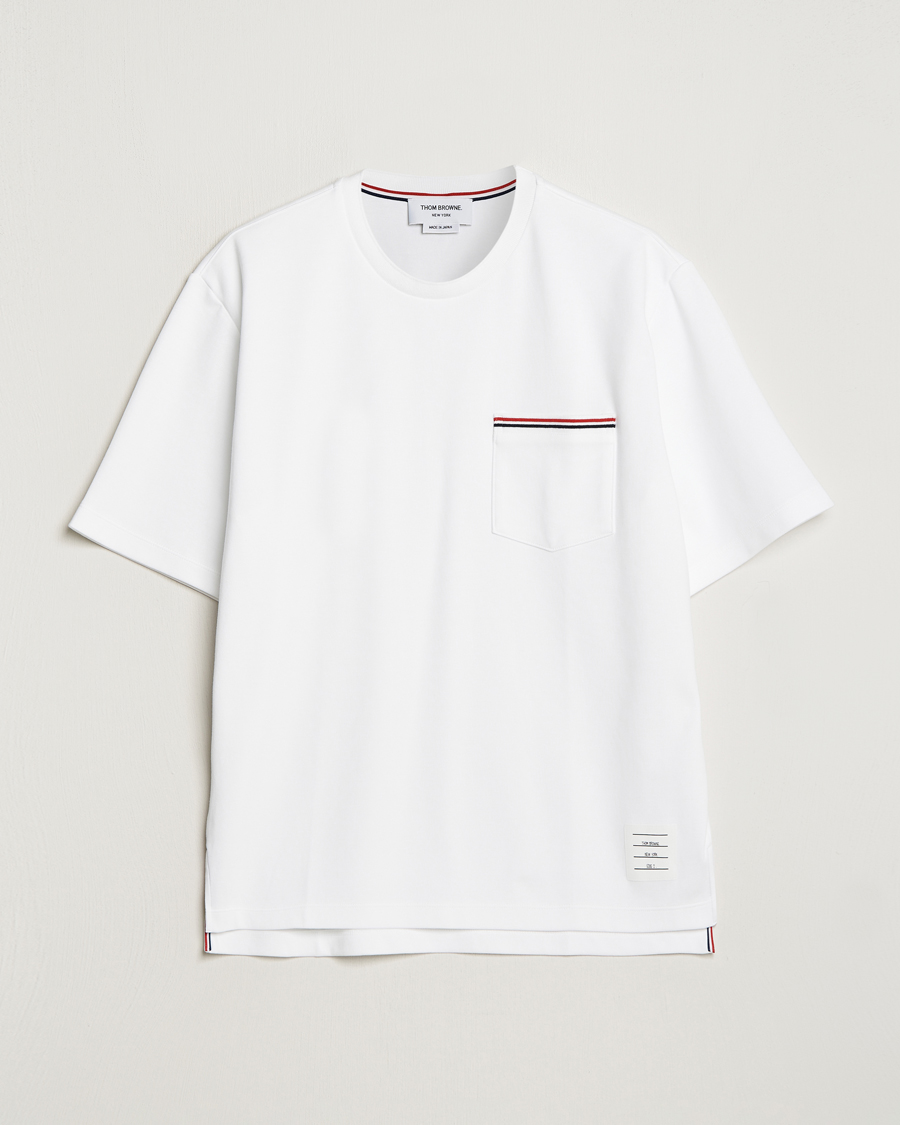 Homme | T-shirts | Thom Browne | Short Sleeve Pocket T-Shirt White