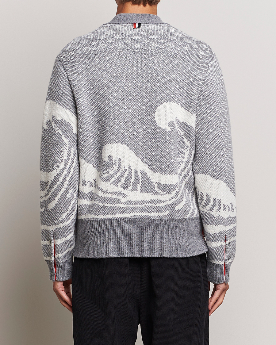 Homme | Pulls Et Tricots | Thom Browne | Fair Isle Jacquard Cardigan Grey