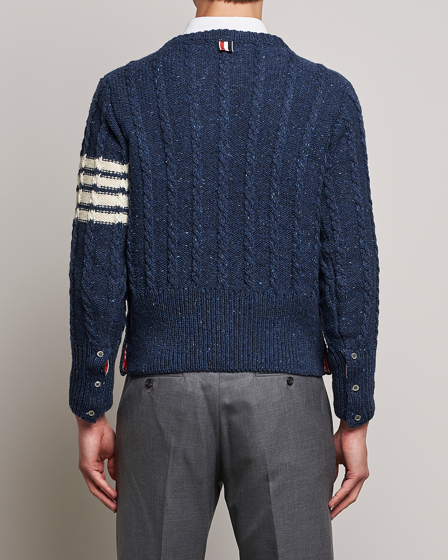 Heren | Truien | Thom Browne | Donegal Cable Sweater Blue