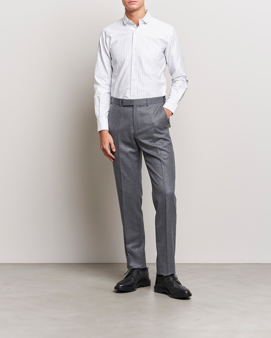 Homme | Chemises | Thom Browne | Oxford Pinstripe Shirt Light Blue