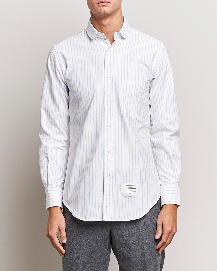 Homme | Chemises | Thom Browne | Oxford Pinstripe Shirt Light Blue