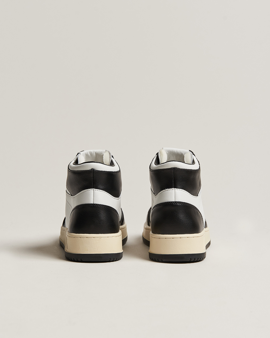 Homme | Autry Medalist Mid Bicolor Leather Sneaker Black | Autry | Medalist Mid Bicolor Leather Sneaker Black