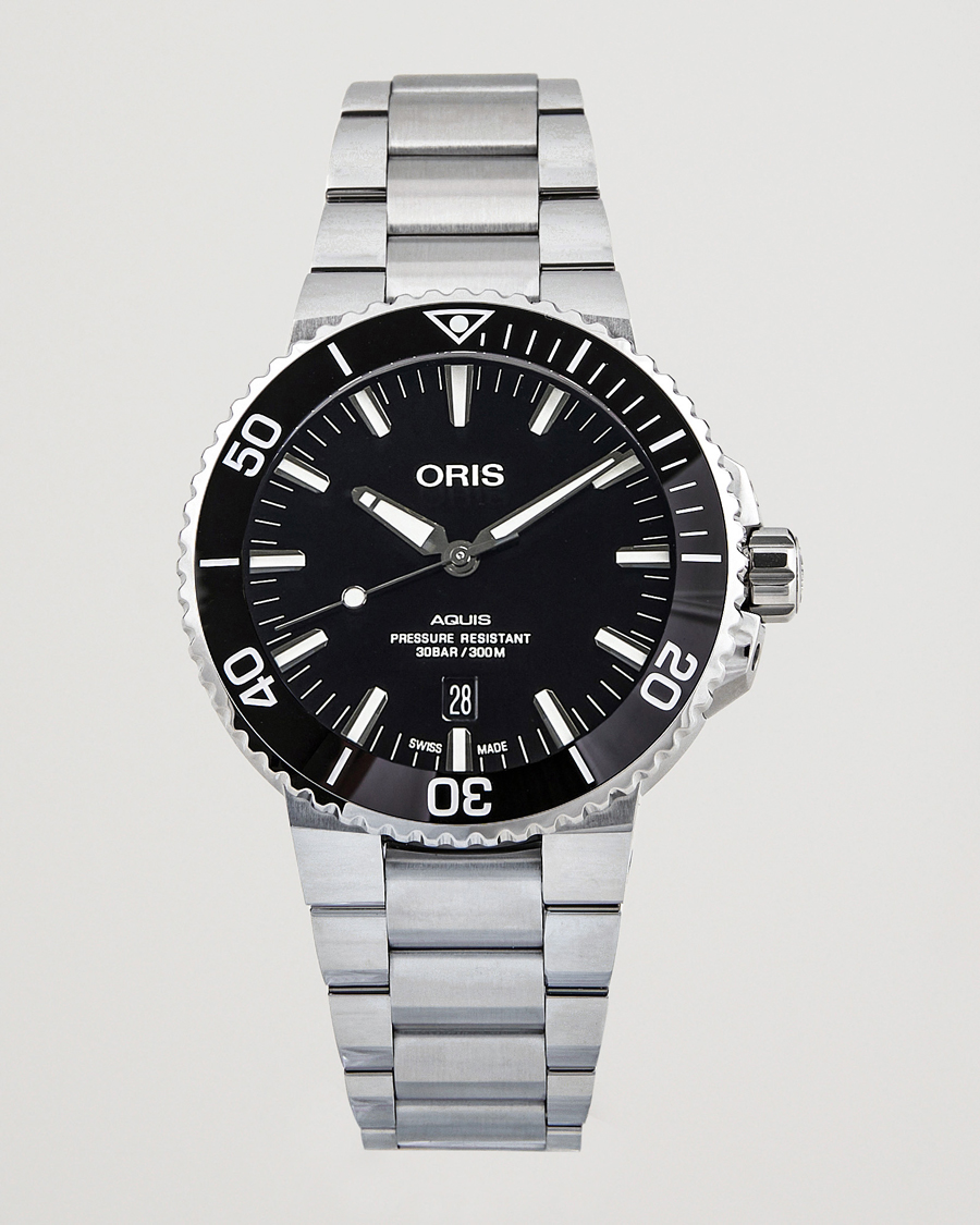Homme | Oris Aquis Date 43,5mm Polished Black | Oris | Aquis Date 43,5mm Polished Black