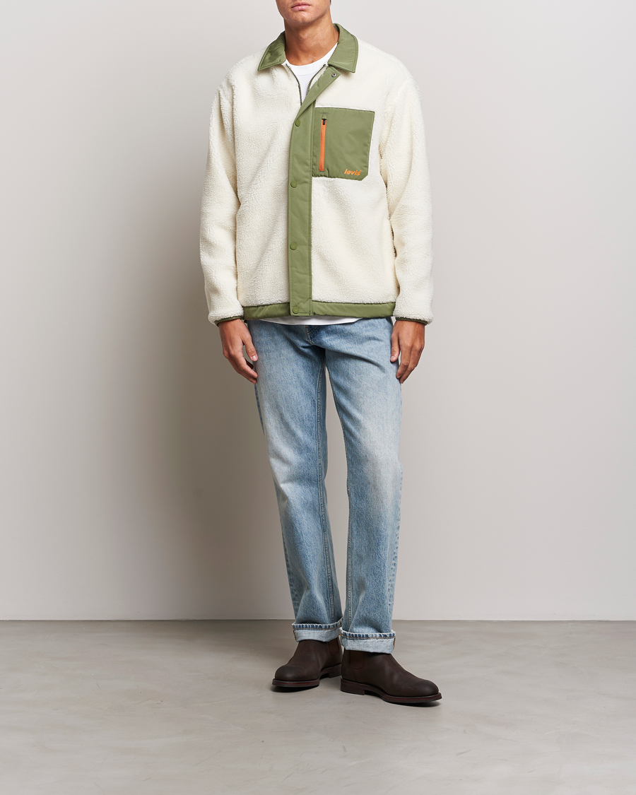 Homme | Pulls Et Tricots | Levi's | Buchanan Sherpa Jacket White/Green