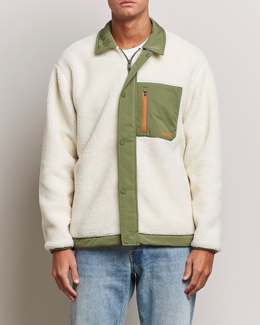 Homme | Pulls Et Tricots | Levi's | Buchanan Sherpa Jacket White/Green