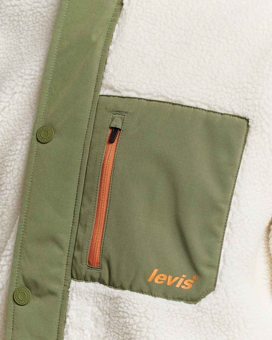 Homme | Pulls Et Tricots | Levi's | Buchanan Sherpa Jacket White/Green
